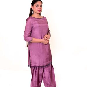 rose mauve luxury shawl set